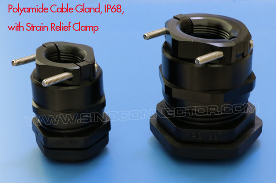 Adjustable Watertight Black Cable Glands