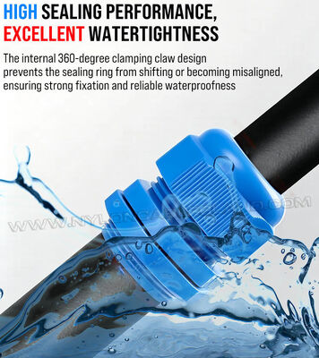 PG13.5 Long-Thread Color Plastic Cable Glands Nylon Polyamide, IP68 / IP69K, for Cables 6-12 mm or 5-9 mm